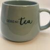 SereniTea Blue Tea Mug with Inspirational Tea Message Coffee Cup Mug for Tea Lovers Coffee Cup