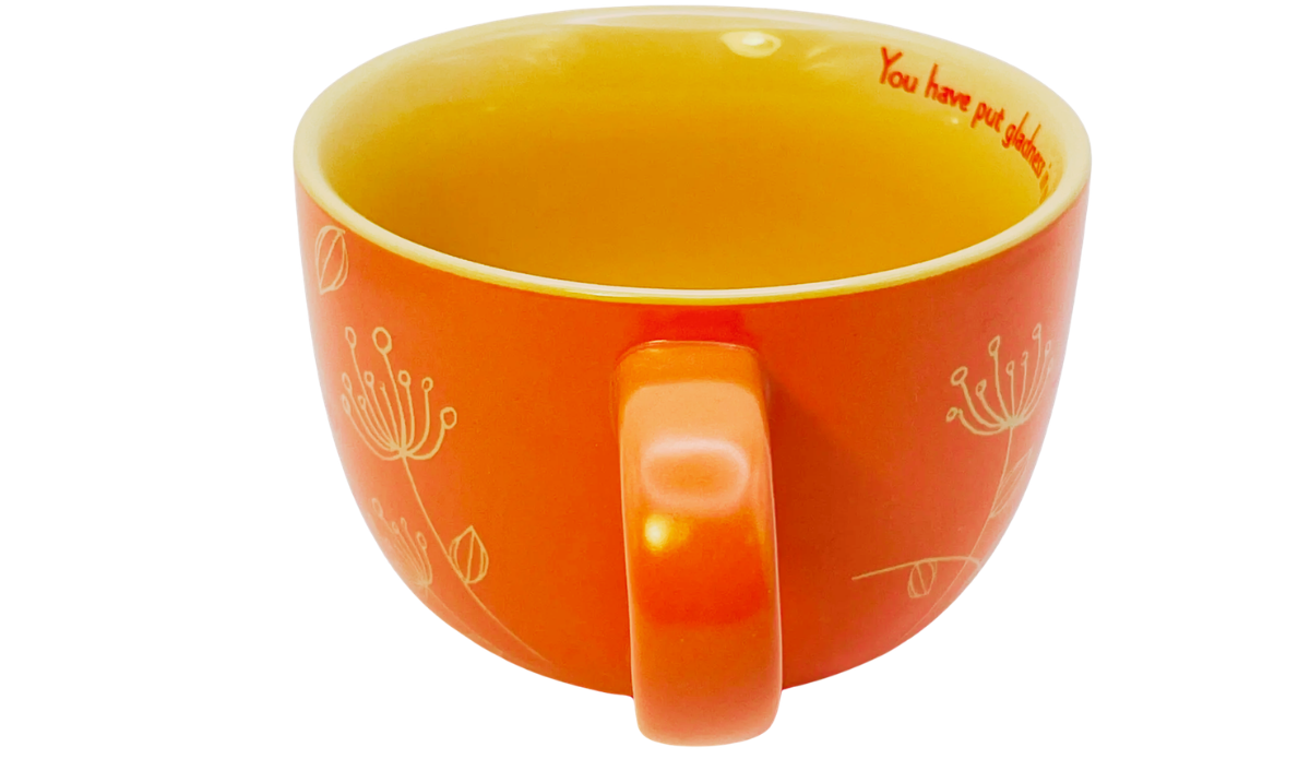 Abbey Press Prayer For My Friend mug handle side coral ceramic inspirational mug