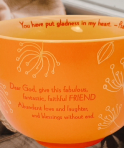 Abbey Press Prayer For My Friend mug styled fall kitchen scene pumpkin decor