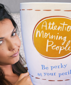 Attention Morning People Mug funny morning lifestyle scene