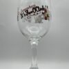 Somewhere Five O'Clock Wineglass with Funny Wine Saying Wine Glass with Somewhere It's Five O'Clock Wine Glass