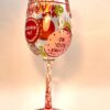 Lolita "Birthday Goddess" Wine Glass with Recipe by Lolita Hand Painted Wine Glass - Image 8