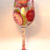 Lolita "Birthday Goddess" Wine Glass with Recipe by Lolita Hand Painted Wine Glass - Image 6