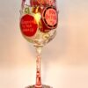 Lolita "Birthday Goddess" Wine Glass with Recipe by Lolita Hand Painted Wine Glass - Image 4