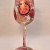 Lolita "Birthday Goddess" Wine Glass with Recipe by Lolita Hand Painted Wine Glass - Image 3