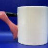 Higher Heels Closer Heaven Mug by Clay Art 3D Shoe Coffee Cup with The Higher The Heels The Closer To Heaven Mug with 3D Shoe Handle Coffee Cup for Shoe Lover Gift - Image 5