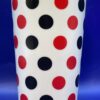 Kent Pottery Polka Dot Mug by Kent Pottery Red and Black Polka Dots Porcelain Tea Cup Coffee Cup Mug by Kent Pottery - Image 3