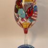 Lolita January Birthday Wineglass with Recipe by Lolita Hand Painted January Birthday Month Wine Glass for January Birthday - Image 3