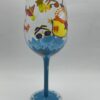 Beach Day Hand Painted Wineglass with Beach Scene Hand Painted Wine Glass - Image 8