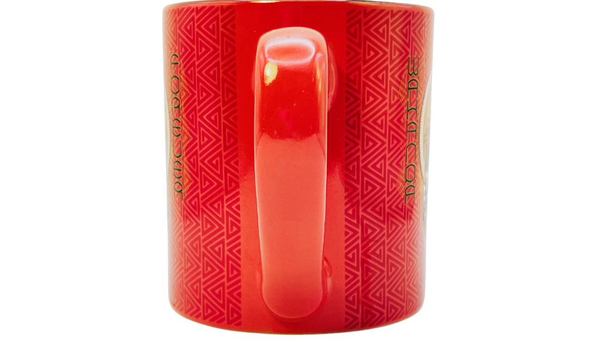 Side handle view of Marvel Black Panther Okoye Wakanda Forever mug