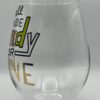 Candy For Wine Wineglass for Halloween Jumbo Stemless Wine Glass with Will Trade Candy For Wine Oversized Halloween Party Wine Glass - Image 4