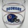 Denver Broncos Whiskey Glass with Denver Broncos Helmet Whiskey Glass for Denver Broncos Fans Stemless Wine Glass