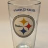 Pittsburgh Steelers Drinking Glass with Bud Light Steelers Logo Drinking Glass for Pittsburgh Steelers Fans