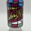 Vintage Schlitz Beer Glass with Stained Glass Schlitz Beer Collectible Glass