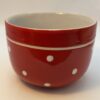 Red Polka Dot Soup Mug Jumbo Coffee Cup with Red and White Polka Dot Soup Bowl - Image 4