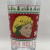 Golden Girls Rose Christmas Glass with Tough Holly Golden Girls Christmas Drinking Glass with Rose