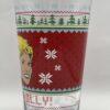 Golden Girls Rose Christmas Glass with Tough Holly Golden Girls Christmas Drinking Glass with Rose - Image 3