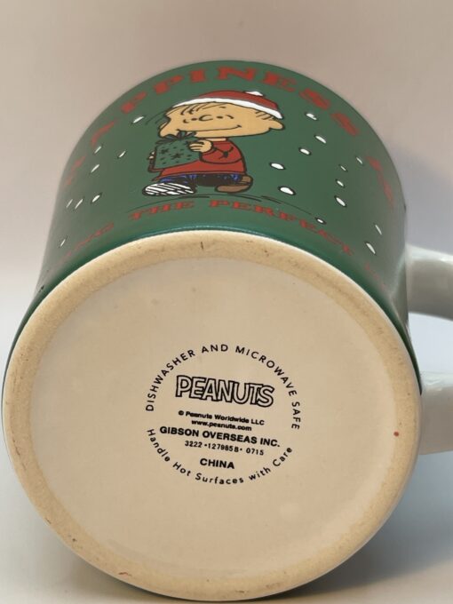 Happiness Is Peanuts Christmas Mug with Linus Christmas Coffee Cup Happiness Is Finding The Perfect Gift - Image 6