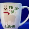 Fa La Llama Christmas Mug by Crofton Christmas Llama Coffee Cup with Fa La La Llama Christmas Mug - Image 2