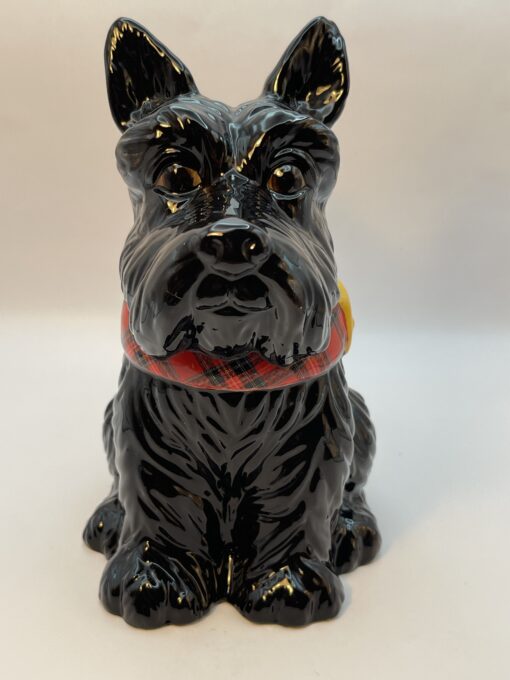 3D Black Scottie Dog Mug by Jeffrey Banks for David's Cookies Dog Lovers Coffee Cup with Lid