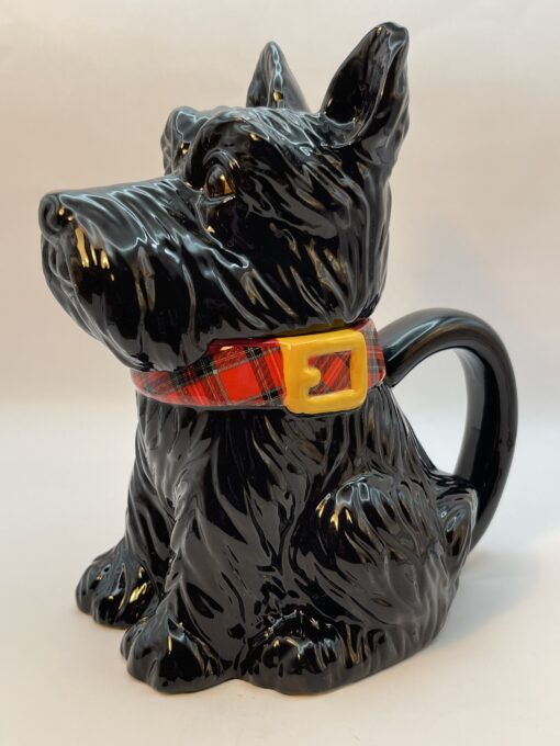 3D Black Scottie Dog Mug by Jeffrey Banks for David's Cookies Dog Lovers Coffee Cup with Lid - Image 4