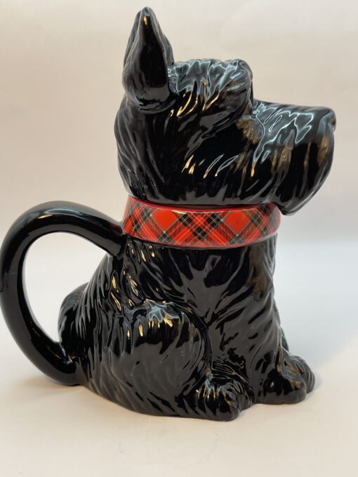 3D Black Scottie Dog Mug by Jeffrey Banks for David's Cookies Dog Lovers Coffee Cup with Lid - Image 3