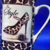 Leopard Print Shoe Mug by Kent Pottery Leopard Print Coffee Cup with In Style Coffee Cup Mug by Kent Pottery