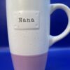 Purple Nana Latte Mug Jumbo Coffee Cup for Nana Gift for Grandparents Day