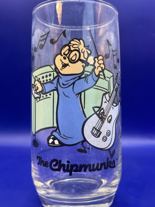 Alvin Chipmunks Simon Glass from 1985 Alvin Collectors Glass from Alvin and the Chipmunks Souvenir Glass - Image 5