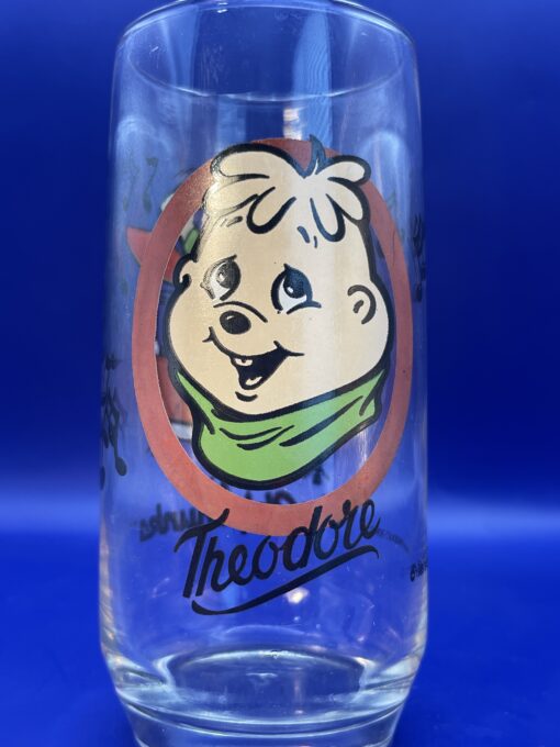 Alvin Chipmunks Theodore Glass from 1985 Theodore Collectors Glass from Alvin and the Chipmunks Souvenir Glass