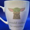 Mandalorian Child Rather Napping Mug with Baby Yoda Coffee Cup with Star Wars Character Coffee Cup