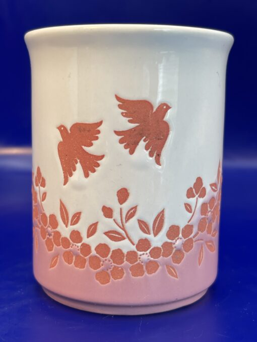Pink Birds Flowers Mug with Pink Birds Coffee Cup - Image 3