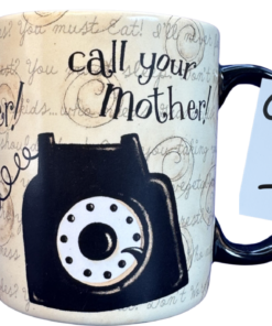 call your mother mug lifestyle scene mom kitchen moment