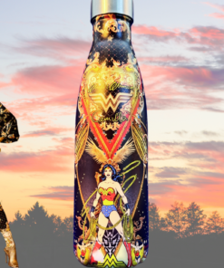 Camilla Wonder Woman Water Bottle with CAMILLA Wonder Woman fashion look and classic and modern Wonder Woman portrayals