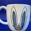 Bunny Ears Crown Mug Coffee Cup with Bunny Rabbit - Image 2