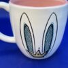 Bunny Ears Crown Mug Coffee Cup with Bunny Rabbit