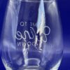 Time Wine Down Wine Glass with Time To Wine Down Stemless Wine Glass - Image 5