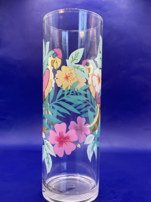 Parrot Acrylic Tumbler with Flowers and Birds Tall Tumbler - Image 4