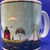 Sakura Coastal Breeze Lighthouse Mug with Lighthouse Beach Scene Coffee Cup - Image 3