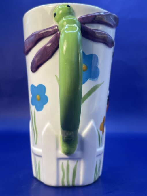 3D Dragonfly Latte Mug with Dragonflies and Bees Coffee Cup for Garden Lovers Mug - Image 5