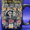 Dia Muertos Sugar Skull Mug for Dia De Los Muertos Celebration Coffee Cup - Image 2