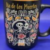 Dia Muertos Sugar Skull Mug for Dia De Los Muertos Celebration Coffee Cup