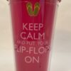 Keep Calm Flip-Flop Tumbler with Lid - Image 2