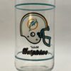 Vintage Miami Dolphins Glass NFL with Miami Dolphins Helmet Mobile Drinking Glass