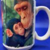 Monkey Mom Baby Mug with Monkeys Coffee Cup - Image 2