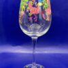 Flamingo Christmas Party Wine Glass with Flamingos - Image 2