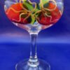 Red Chili Peppers Margarita Glass with Hand Painted Red Chili Peppers - Image 4