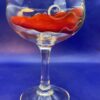 Red Chili Peppers Margarita Glass with Hand Painted Red Chili Peppers - Image 5