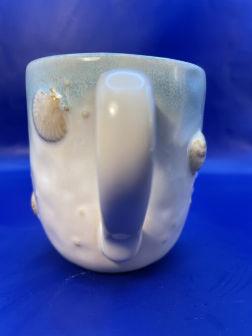 3D Sonoma Seaside Seashell Mug with Seashells from Williams Sonoma Coffee Cup for Beach Lovers Mug - Image 4