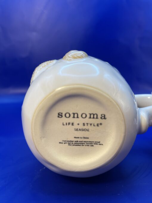 3D Sonoma Seaside Seashell Mug with Seashells from Williams Sonoma Coffee Cup for Beach Lovers Mug - Image 7